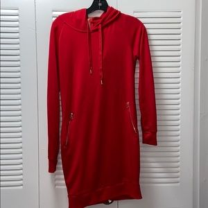 Long Sleeve Hooded Dress